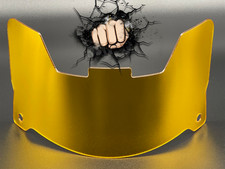 Visiera casco full size (solo display) replica/speed/flex compatibile oro cromato