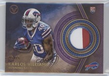 2015 Topps Valor Patch Strength 45/75 Karlos Williams #VP-KWI Patch 1gk6