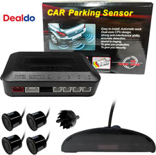 Car Parking Sensor, Reverse Backup Radar System Sound Warning with 4 Parking Sen
