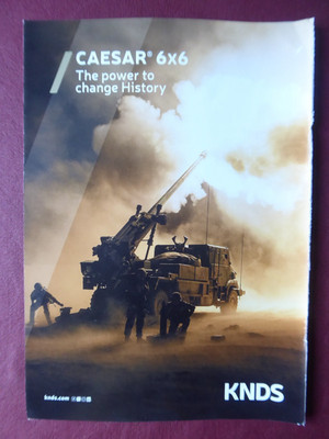 6/2024 PUB KNDS KMW NEXTTER SYSTEMS CANON CAESAR 6X6 ARTILLERY SYSTEM ORIGINAL AD