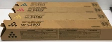 FULL SET Ricoh MPC3502 CYMK Savin Lanier Print Cartridge Toner  GENUINE NEW