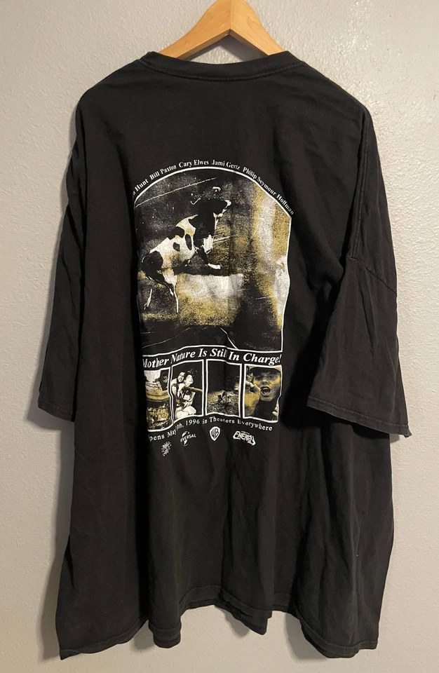 Vintage Twister Shirt Mens 6XL Black 1996 Movie Promo Graphic Hanes Beefy-T - Image 3 of 4