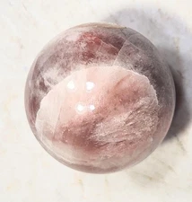 Fluorescent Boquillas Calcite 38mm Sphere - Stunning SW LW Mexican Mineral 6436