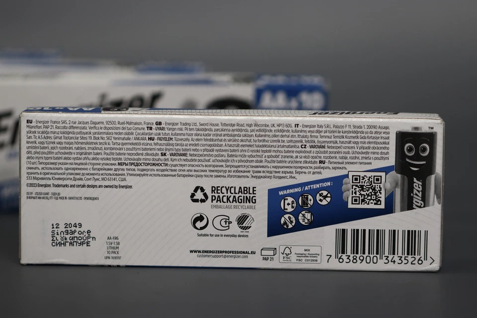 Energizer Ultimate Lithium Aa 1.5v Battery Lr6 L91 ( Pack of 4 ) AAX10 - Image 4 of 4