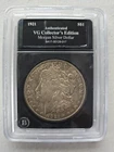 1921 Morgan Silver Dollar VG Collector's Edition Graded Coin in Slab