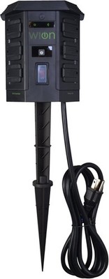 Woods WiOn 50056 Outdoor Wi-Fi Plug-in Yard Stake - Black