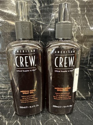2x American Crew Medium Hold Spray Gel 8.4oz New