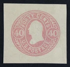 CKStamps: US Cut Square Stamps Collection Scott#U73 Unused H NG Small Thin