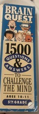 BRAIN QUEST 1500 Questions EDUCATIONAL GAME Cards 5TH GRADE - 1990's deck two