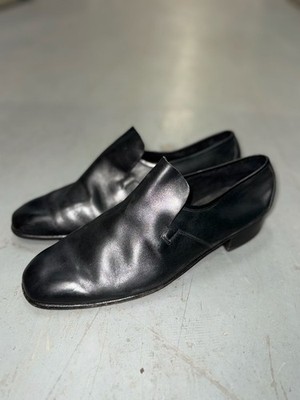 Vintage Bally Switzerland Continentals Black Leather Slip-On Loafers Size 10.5 D