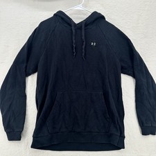 Men  s Under Armour Black Pullover Rival Hoodie Size L