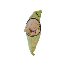 Manhattan Toy Sweet Pea Snuggle Pod with Pod Sack Plush 9"