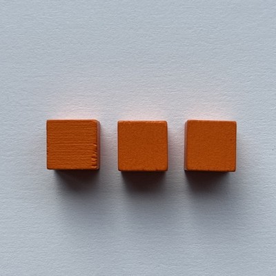Tiny Epic Zombies - Orange Objective Markers Wooden Spare Replacement Pieces