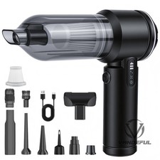 Mini-Handstaubsauger 17.000 Pa 4-in-1 kabellos bürstenlos für Auto, Haustiere