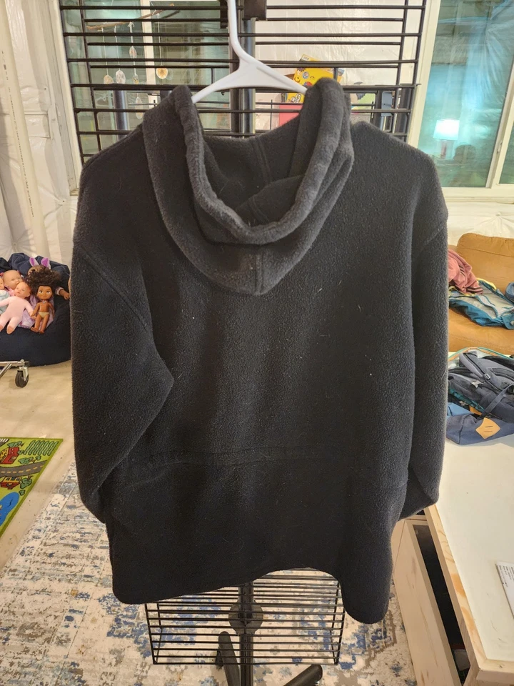 Woolrich Robusto Roupa Externa Zíper Completo com Capuz Lã – Preto – G - Imagem 2 de 3