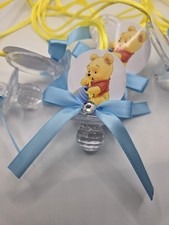 12 Winnie The Pooh Bear Theme Baby Shower Pacifiers Guest Favor Necklaces GAMES