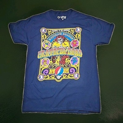 Liquid Blue Grateful Dead Closing Of Winterland Navy T-Shirt Size M