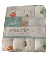 New In Package Aden & Anais 100% Cotton Muslin Swaddles Turtles Bees Owls & Solo