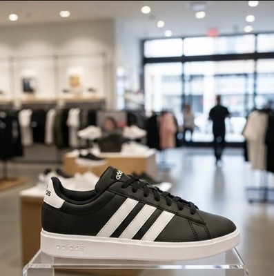 NEW Adidas Grand Court 2.0 Black Cloudfoam Comfort GW9196 Sneaker (Sizes:10-12)