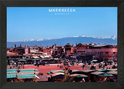 Marrakesch gerahmtes Wandbild Poster Leinwanddruck Bild