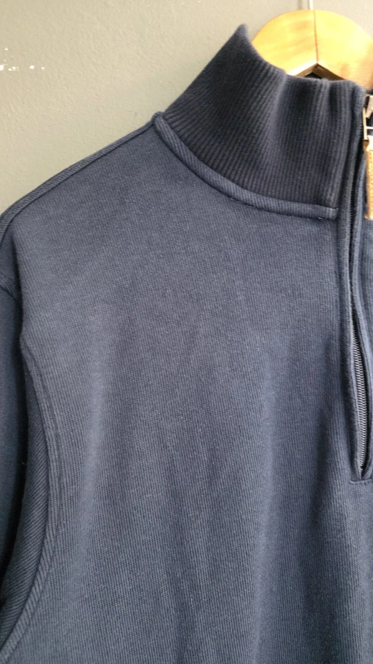 Rugby World Cup Japan 2019 Navy 1/4 Zip Fleece UK L 100% Cotton Casual Jumper - image 2 of 4