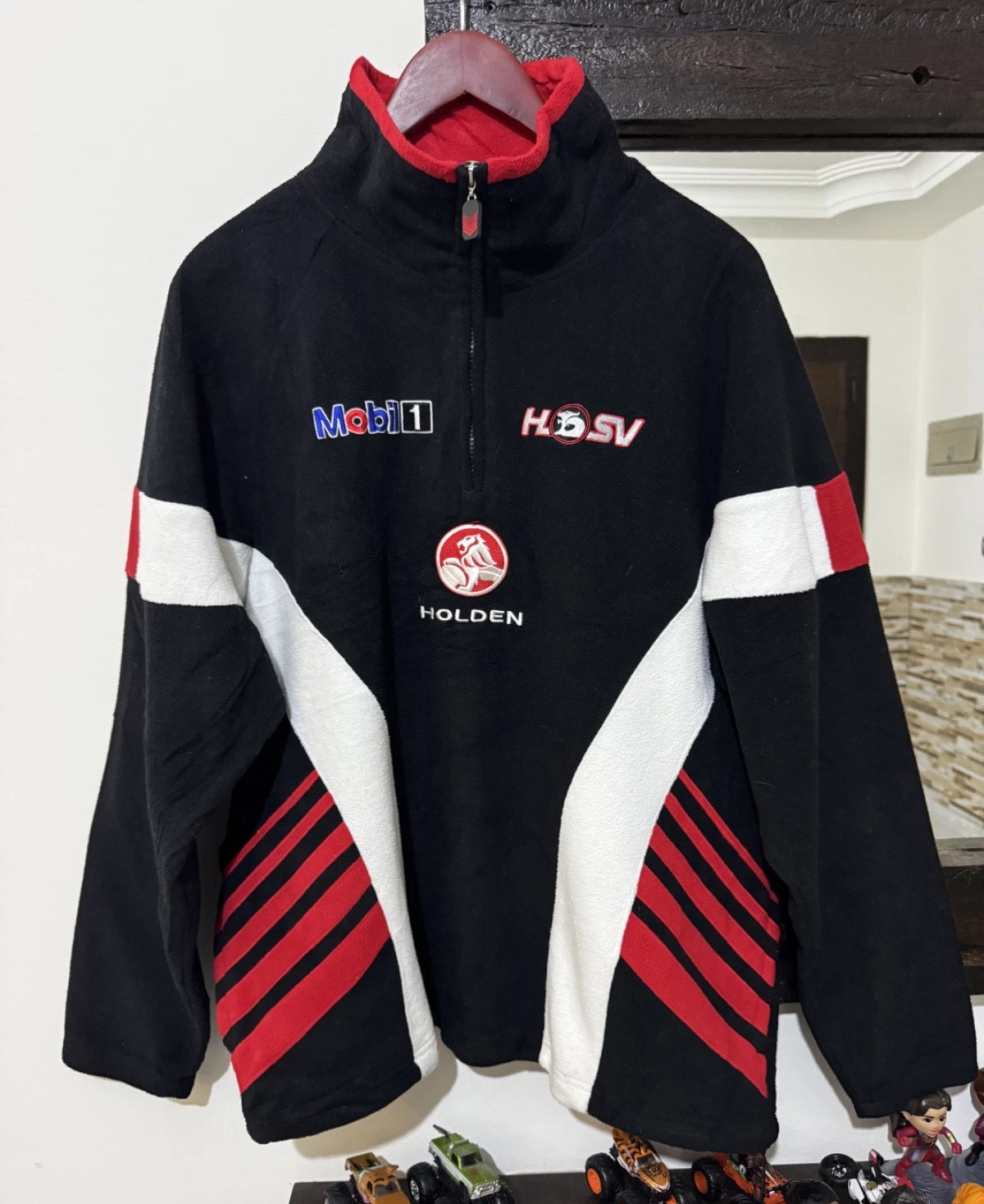 VTG 2004 Holden Racing Team Fleece Mens Large Mobil 1 HSV V8 Supercars Jacket - product detail image 1