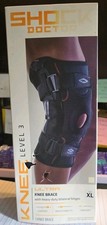Opaska na kolano Shock Doctor XL Ultra z wytrzymałymi dwustronnymi zawiasami poziom 3