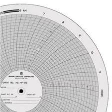 Graphic Controls Mc  Mp-100 Circ Paper Chart, 0 To 100, Pk100