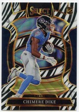 2025 PANINI SELECT NFL HOBBY SSP RC #27 ZEBRA PRIZM CHIMERE DIKE TITANS CASE HIT