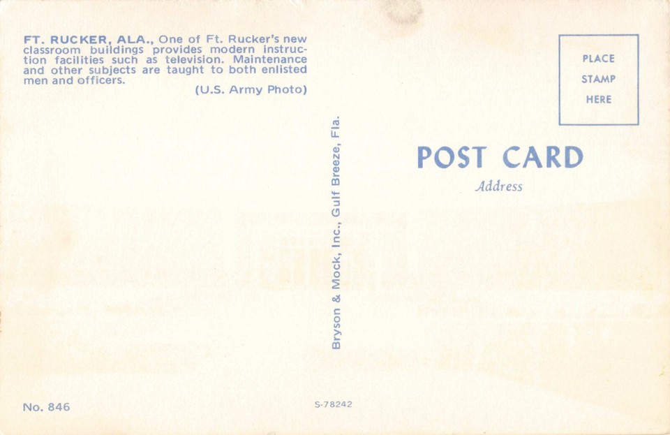 Postcard Classroom Fort Rucker Alabama AL | eBay