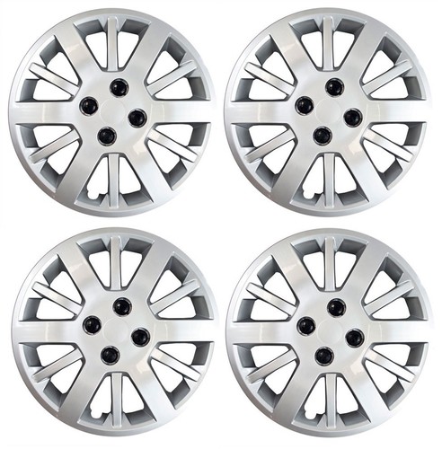 NEW 2007 2010 PONTIAC G5 15 Bolt On Hubcap Wheelcover SET SILVER EBay