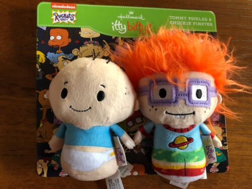 Hallmark Itty Bittys Rugrats Tommy Pickles & Chuckie Finster Plush Set New - Picture 1 of 2