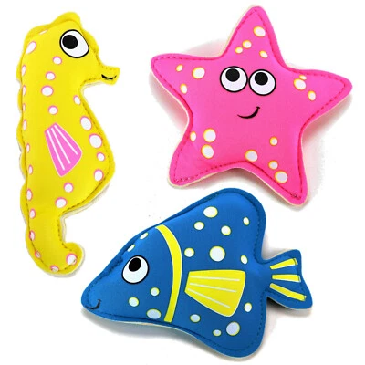 BS TOYS Tauchtiere Set 3 Stück Unterwasserspielzeug Gewicht mit Sand gefüllt zum Tauchen