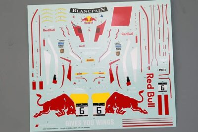 Hobby Design Aufkleber 1/24 Audi R8 Red Bull Decal für NuNu aus Japan 11844