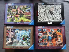 4er Set Ravensburger Star Wars Puzzle 1000 Teile Villainous Moff Gidion...