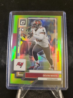 Devin White #187 Lime Green Prizm 25/35 - 2022 Panini Donruss Optic - Buccaneers