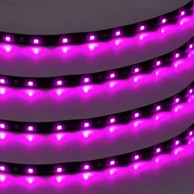 4x 12V Barre LED 30cm voiture flexible imperméable Bande lumineuse lampe Pourpre