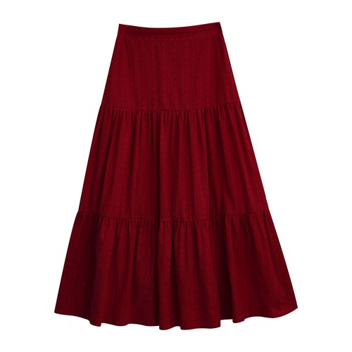 Girls Kids Boho High Waist Ruffled Skirts Swing Long Skirts Modern Dance Costume - Picture 60 of 61