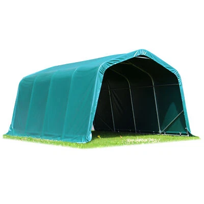 TOOLPORT Weideunterstand Weidehütte mobiler Unterstand PVC Plane Lagerzelt Ernte Lager