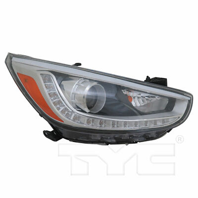 Right Side Headlight Fits Hyundai Accent 2014-2016 Projector w/ LED