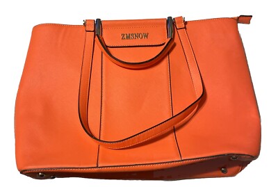 ZMSNOW Laptop Tote Bag Multi Function PU Leather Shoulder