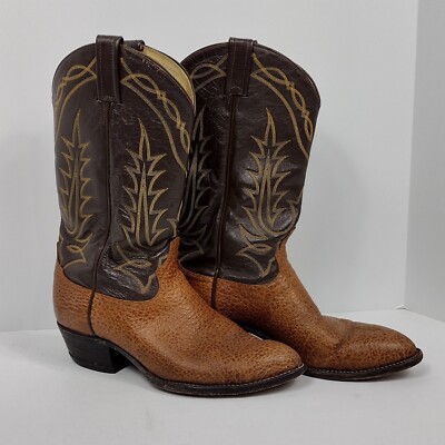 Tony Lama Cowboy Boots Brown Leather Size 9 EE Extra Wide Tony Lama men main image 4