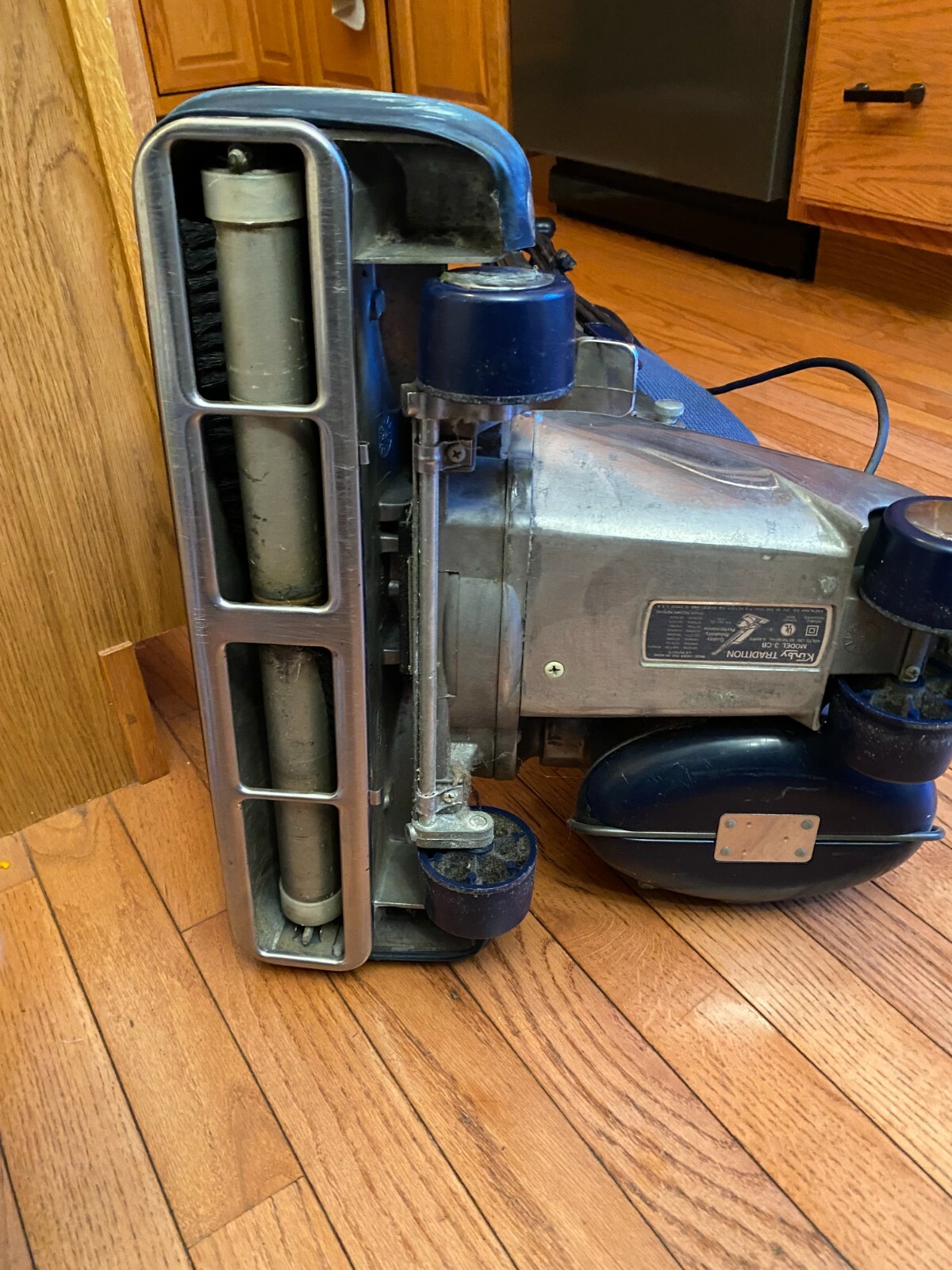 Blue Kirby Tradition Upright Vacuum Cleaner Good Working Condition