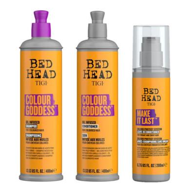 TIGI Bed Head Color Goddess Shampoo 400 ml + Conditioner 400 ml + 200 ml