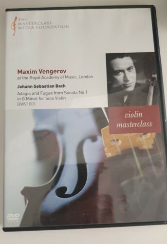 Maxim Vengerov - Bach violin Masterclass DVD rare - Picture 1 of 1