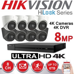 Hikvision 8mp Cctv 4k Uhd Dvr 8ch System Outdoor Vivid Hd Camera Security Kit Uk Ebay
