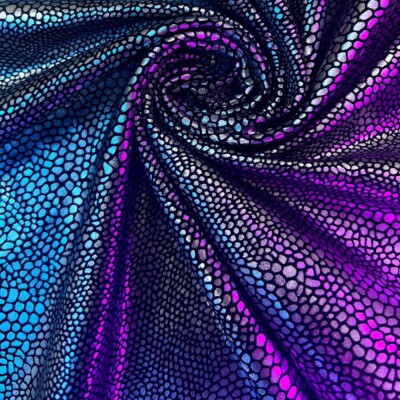 FREE SHIPPING Fashion Silver Snake Spandex Stretch Fabric by Yard for Swimwear