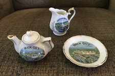 Vintage Japan Miniature Souvenir Porcelain Tea Set - Rock City Lookout Mountain