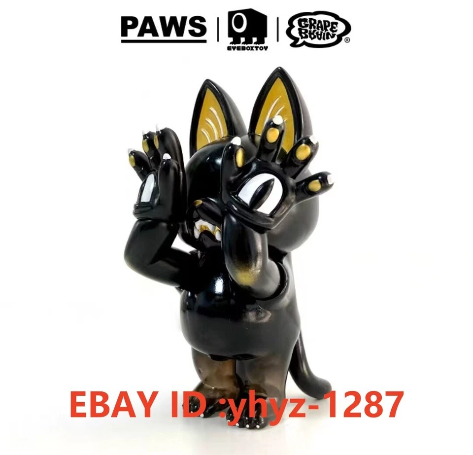 Figura PAWS UPE BRAIN Hell's Black Cat versión exclusiva H4 pulgadas (11 cm) vinilo Foto 2 de 3