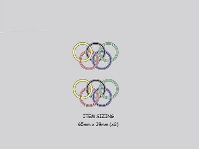 Olympic Ringe - Bicycle Decals - Transfers - Sticker N.6